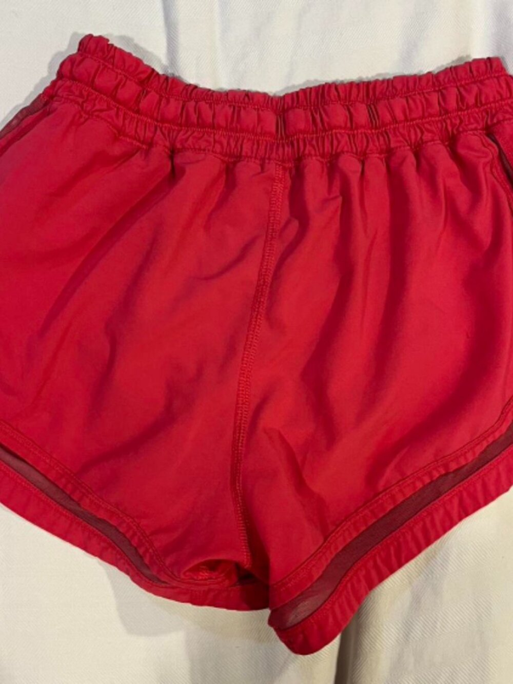 Lululemon shorts- SET OF 3 olive green, burgundy, red/pink - original style - Picture 6 of 9